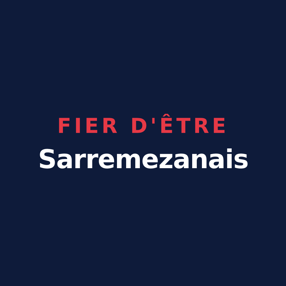 T-shirt « Fier d'être Sarremezanais » — design pour Sarremezan