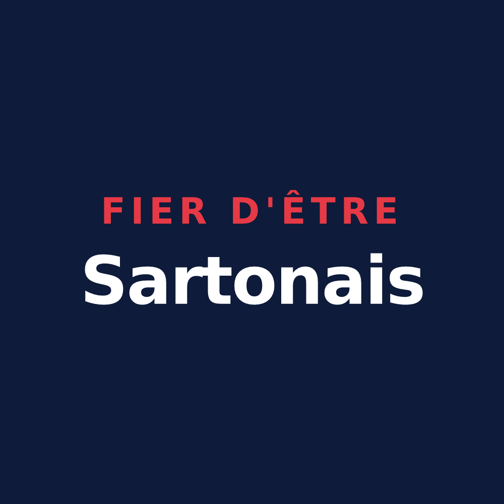 T-shirt « Fier d'être Sartonais » — design pour Sarton