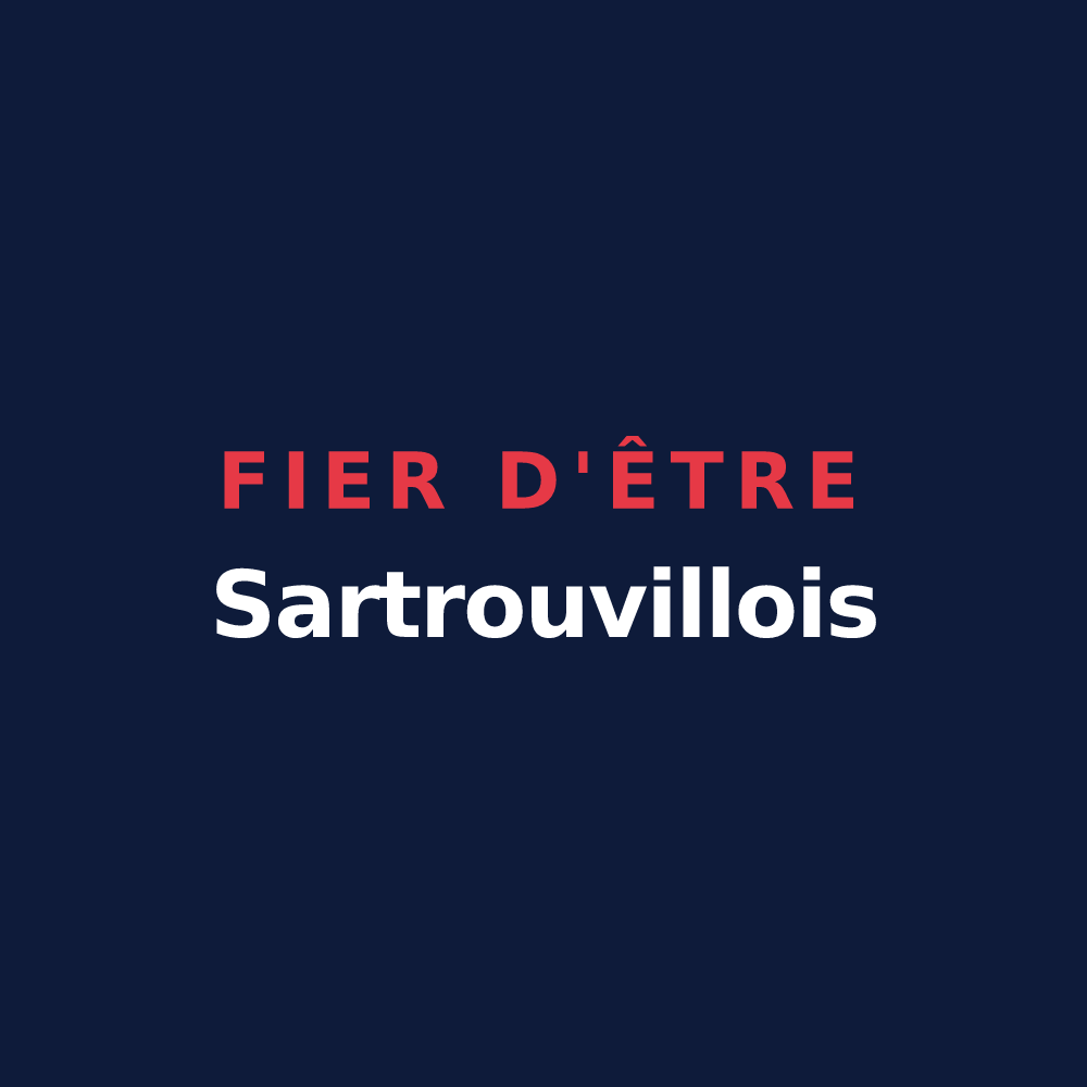 T-shirt « Fier d'être Sartrouvillois » — design pour Sartrouville