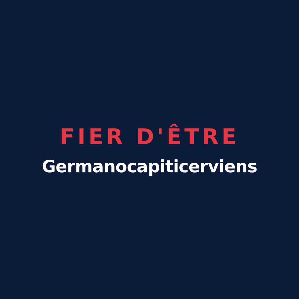 T-shirt « Fier d'être Germanocapiticerviens » — design pour Sassierges-Saint-Germain