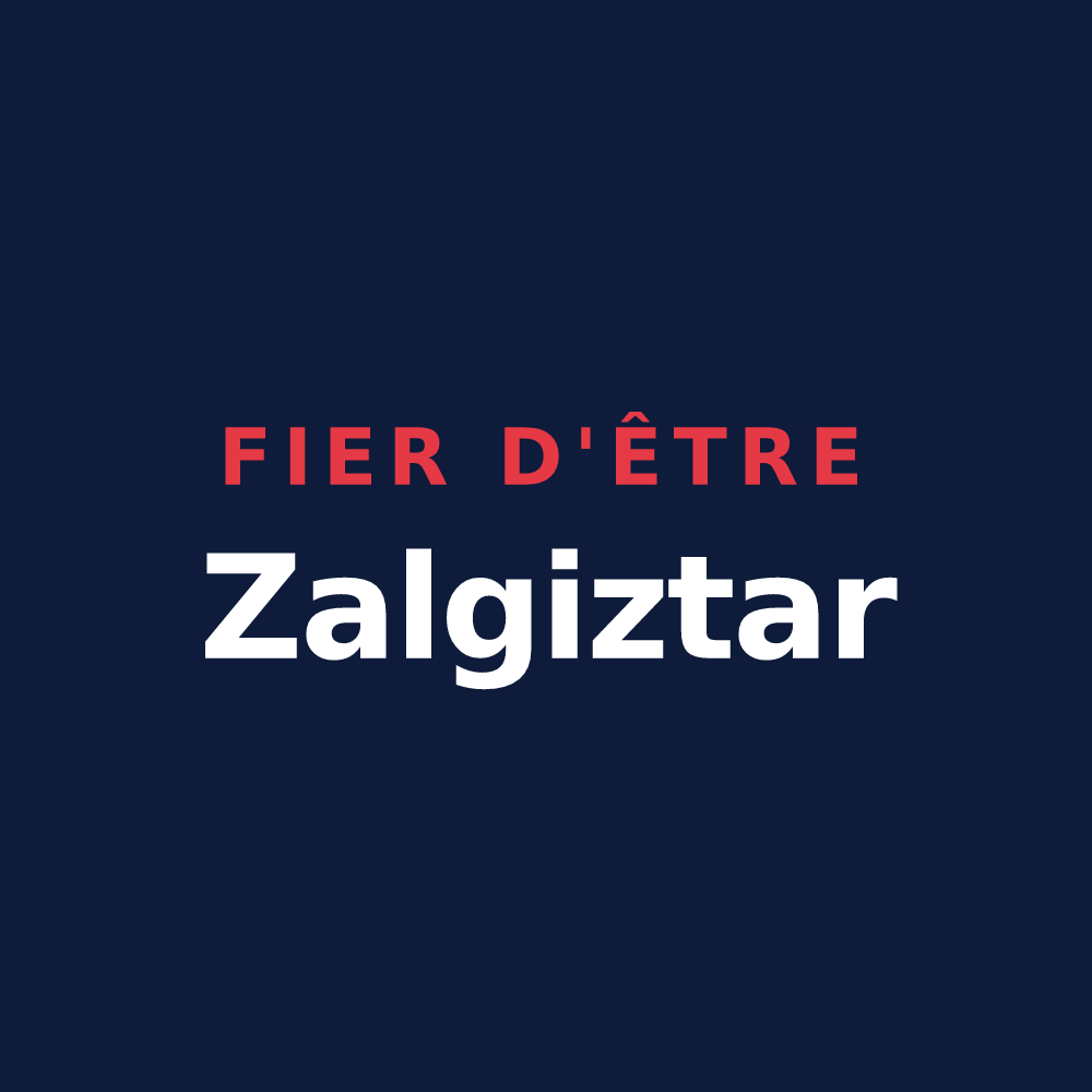 T-shirt « Fier d'être Zalgiztar » — design pour Sauguis-Saint-Étienne