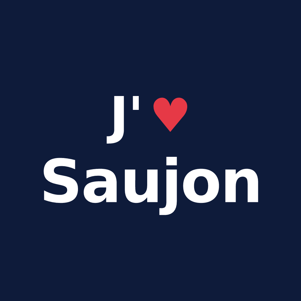 T-shirt personnalisé Saujon — design J'aime Saujon