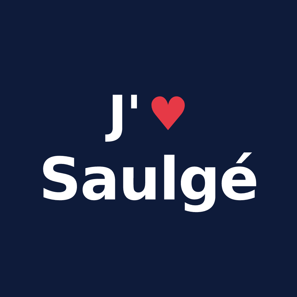 T-shirt personnalisé Saulgé — design J'aime Saulgé