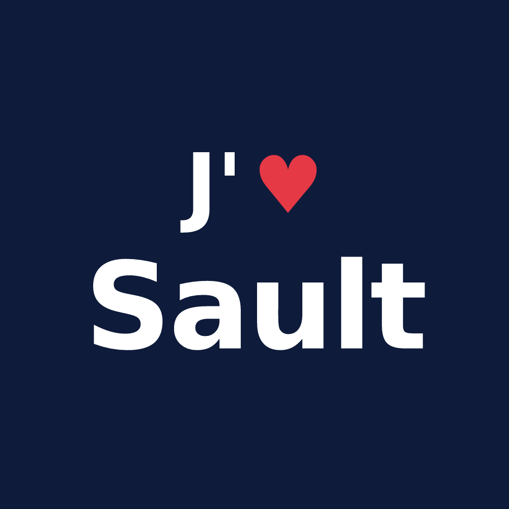 T-shirt personnalisé Sault — design J'aime Sault