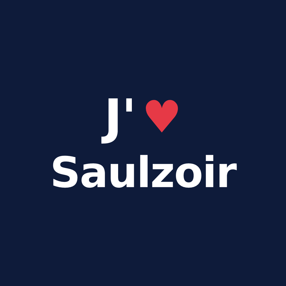 T-shirt personnalisé Saulzoir — design J'aime Saulzoir