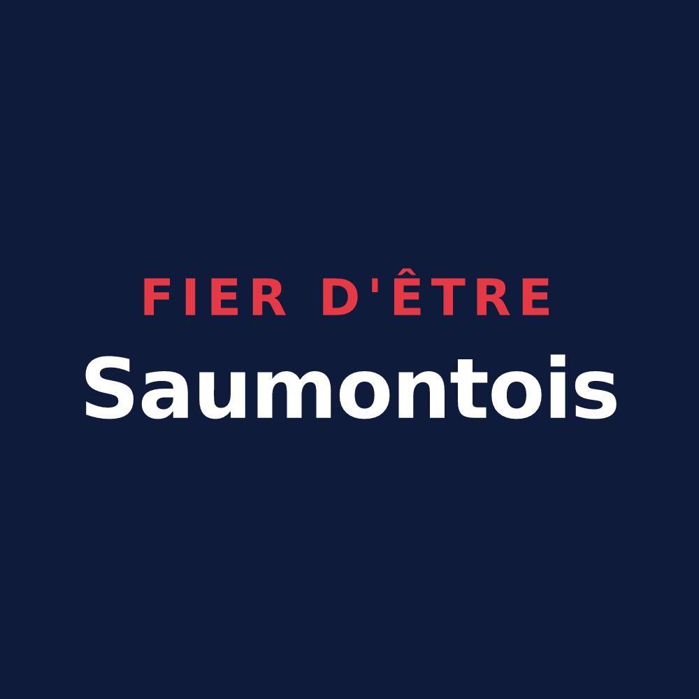 T-shirt « Fier d'être Saumontois » — design pour Saumont-la-Poterie