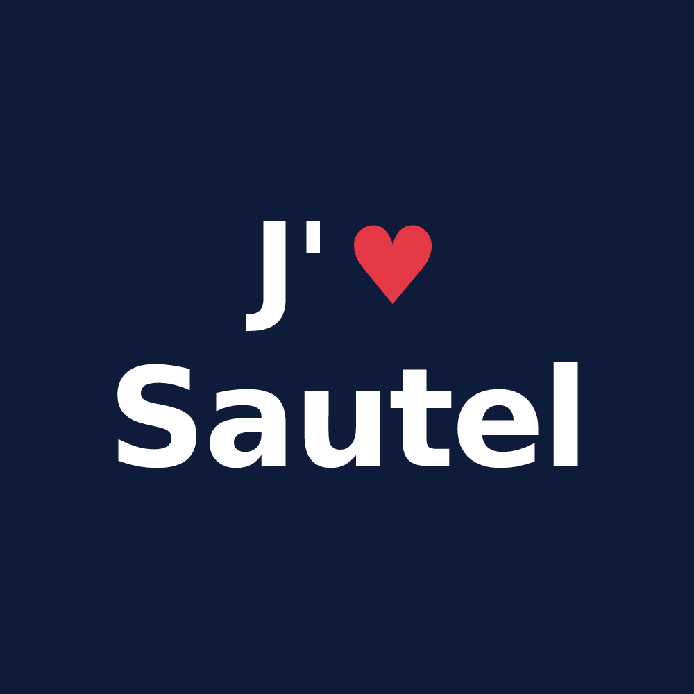 T-shirt personnalisé Sautel — design J'aime Sautel