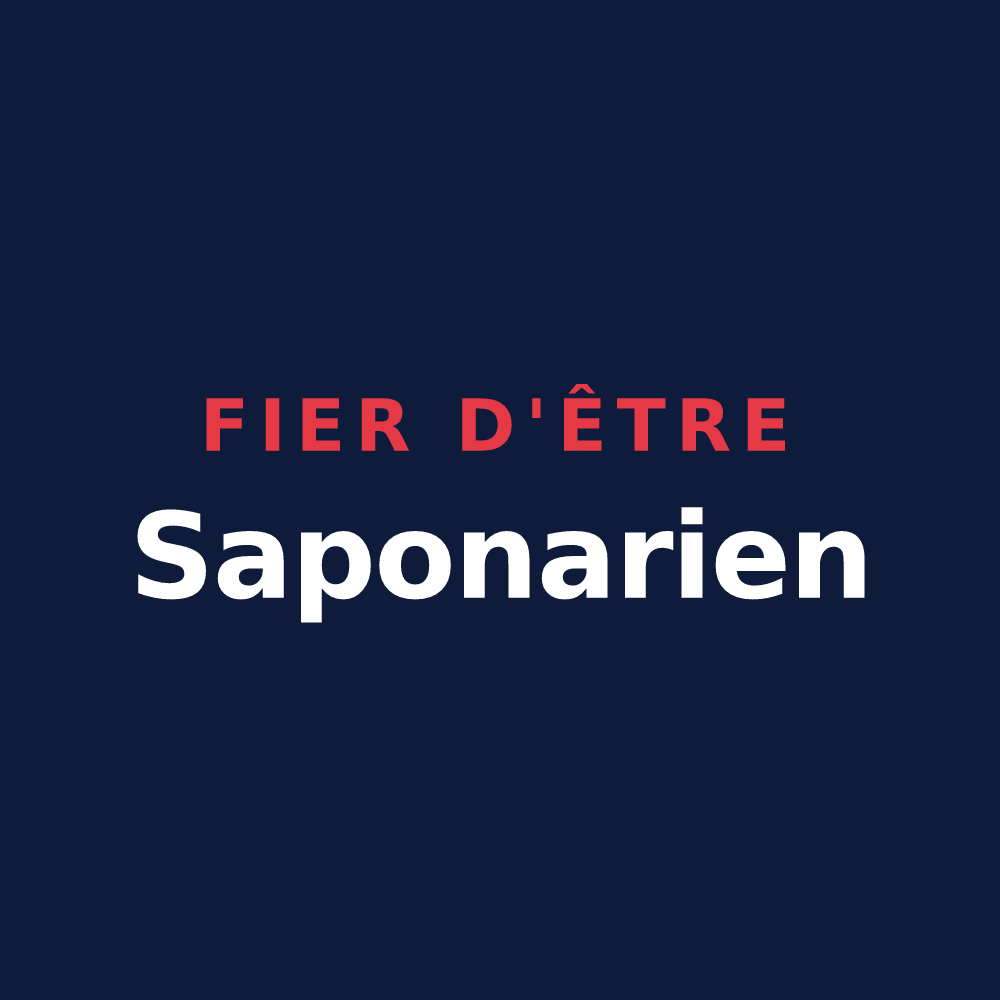 T-shirt « Fier d'être Saponarien » — design pour Savennières