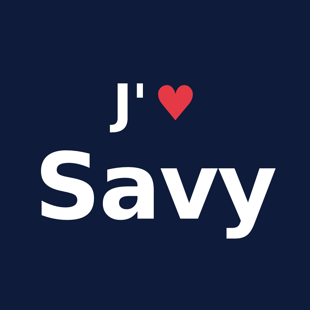 T-shirt personnalisé Savy — design J'aime Savy