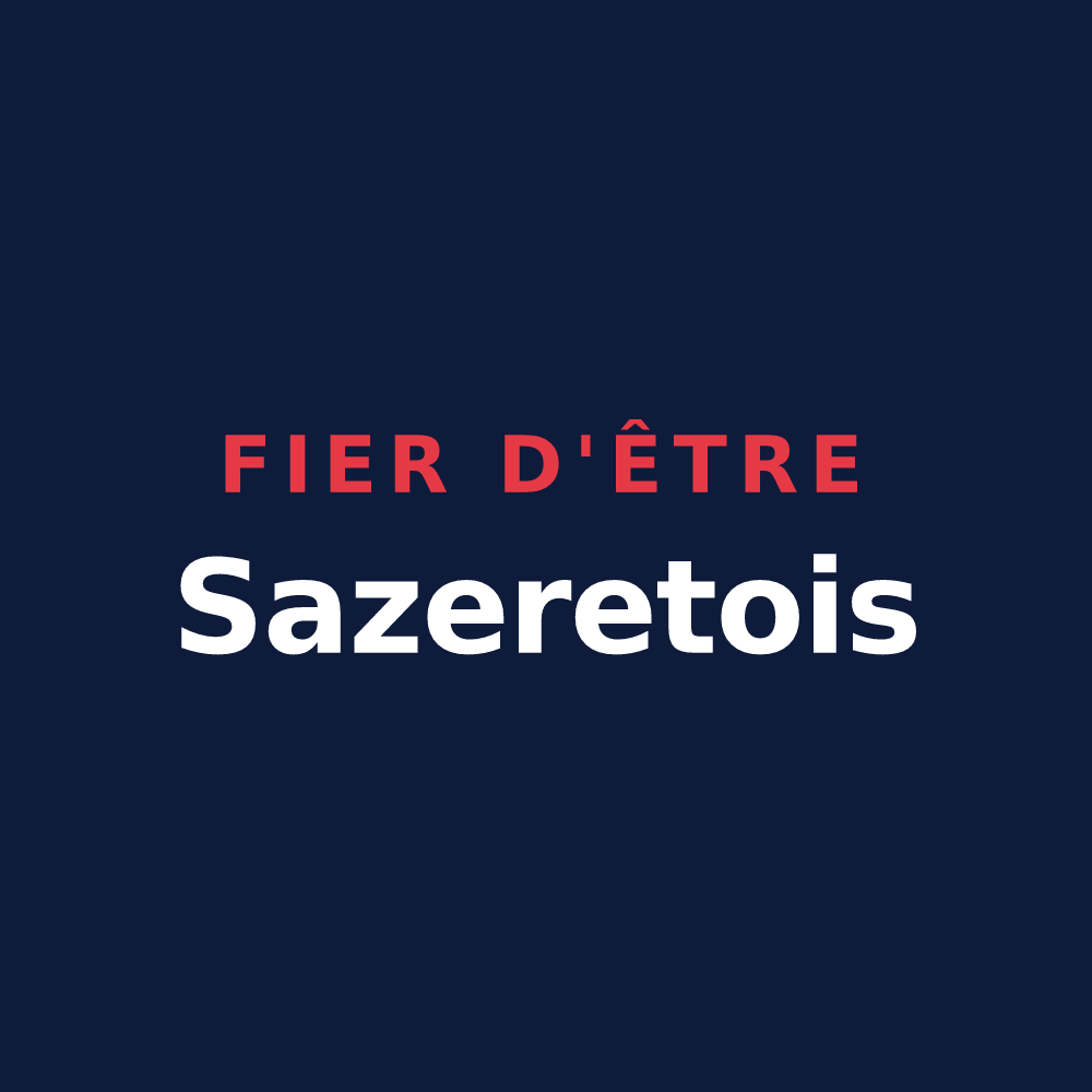 T-shirt « Fier d'être Sazeretois » — design pour Sazeret