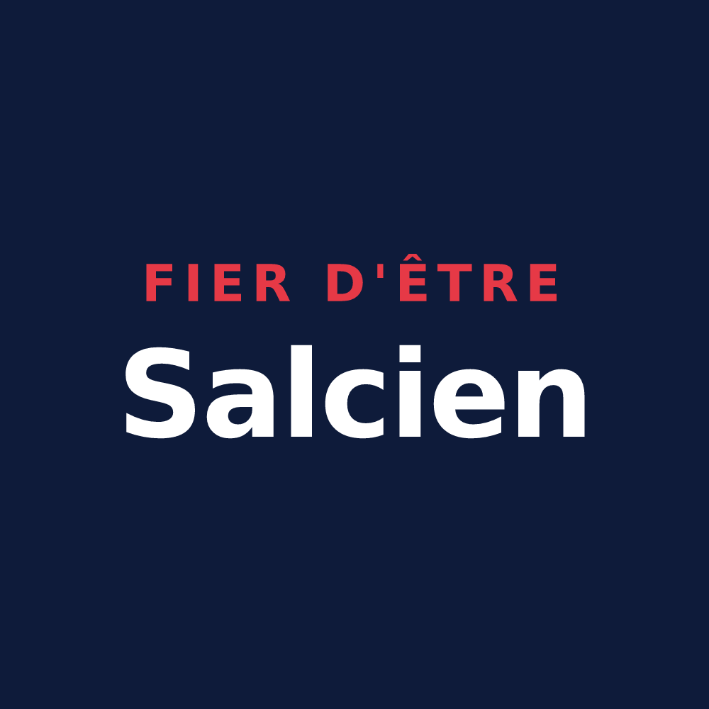 T-shirt « Fier d'être Salcien » — design pour Sceaux-d'Anjou