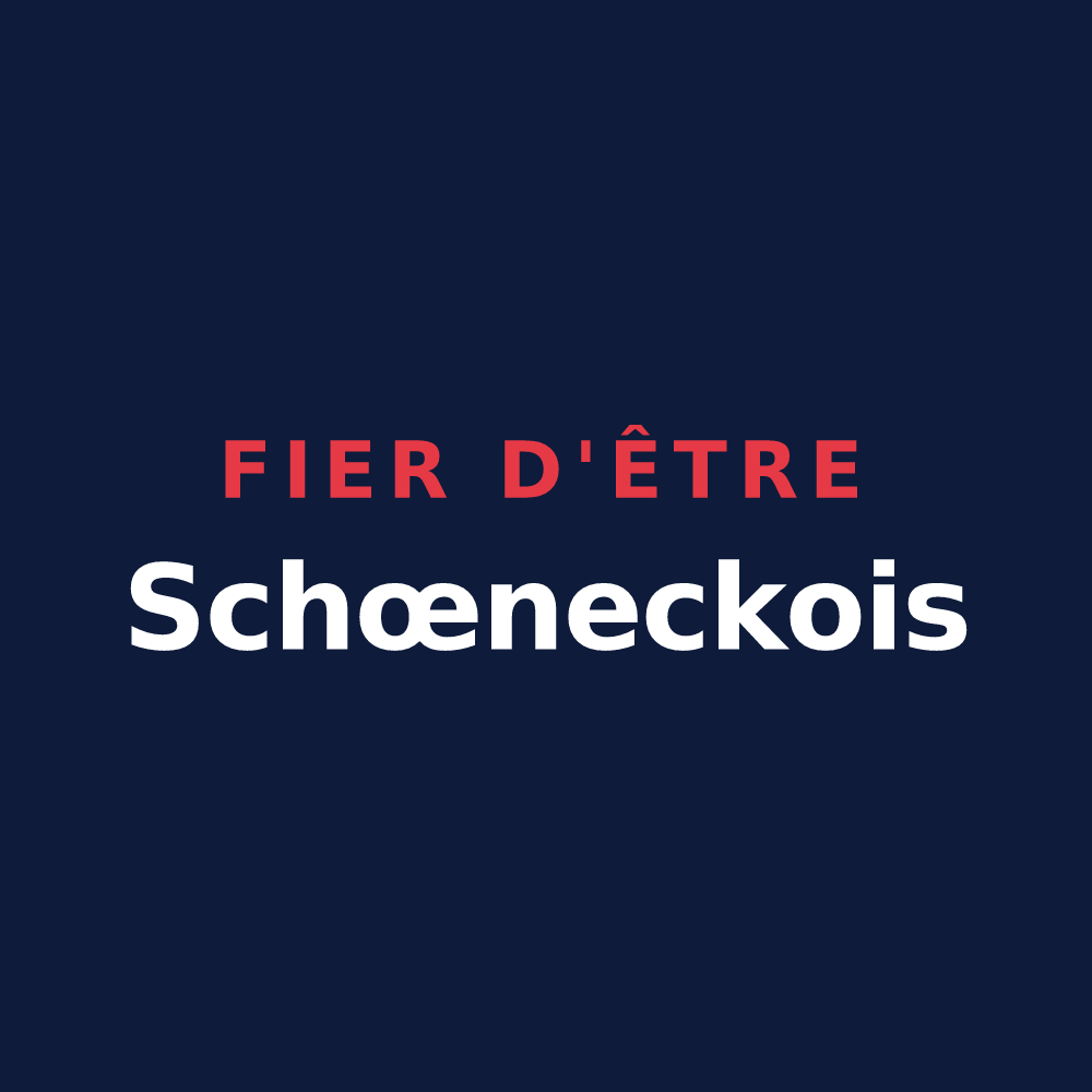 T-shirt « Fier d'être Schœneckois » — design pour Schœneck