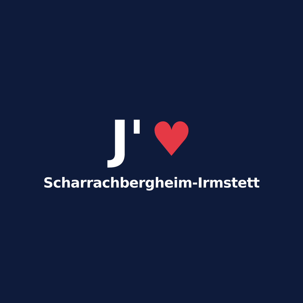 T-shirt personnalisé Scharrachbergheim-Irmstett — design J'aime Scharrachbergheim-Irmstett