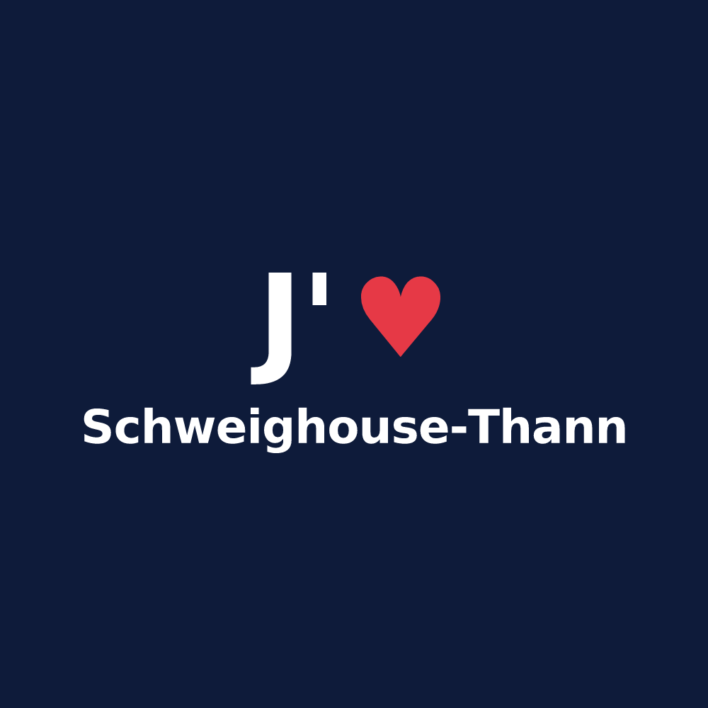 T-shirt personnalisé Schweighouse-Thann — design J'aime Schweighouse-Thann