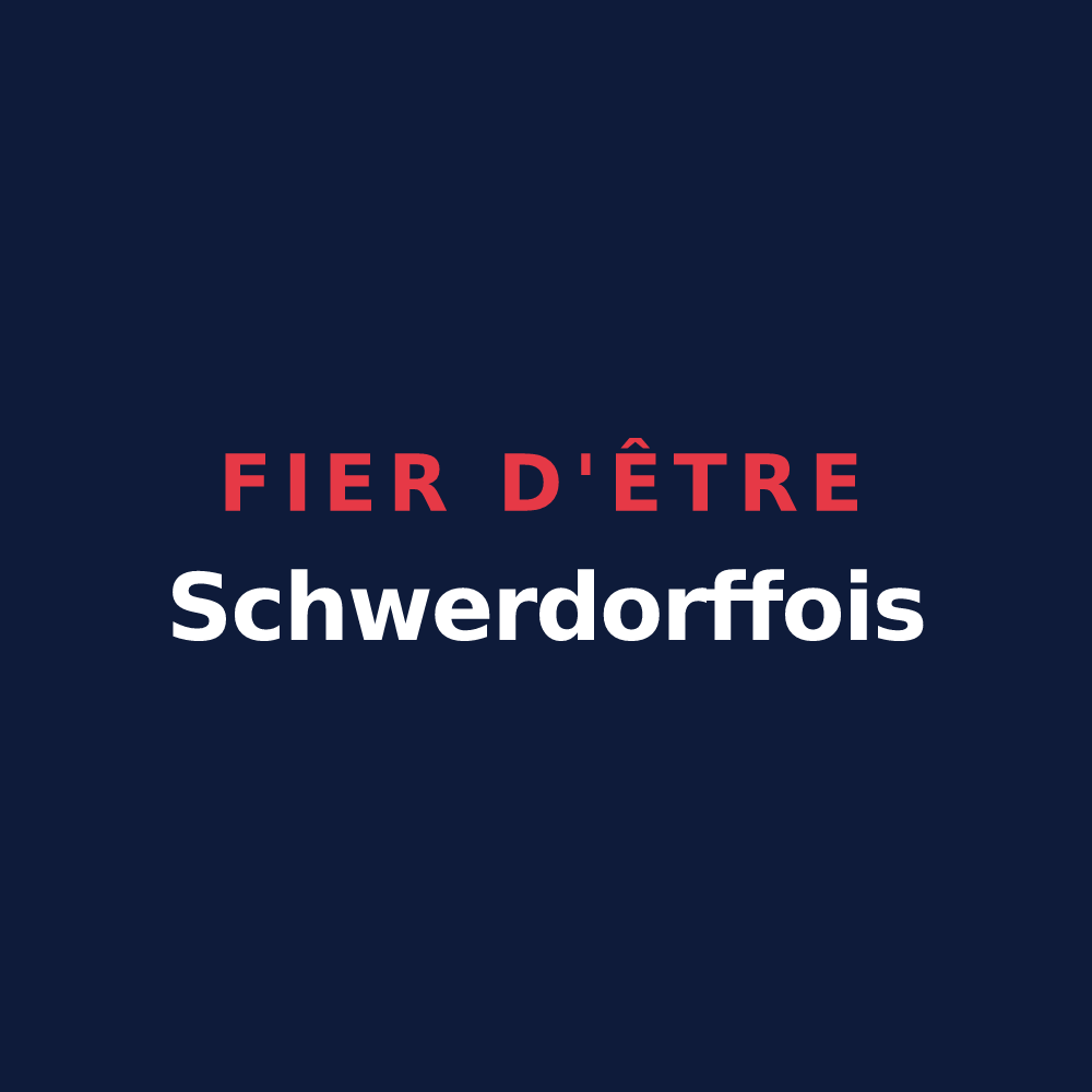 T-shirt « Fier d'être Schwerdorffois » — design pour Schwerdorff