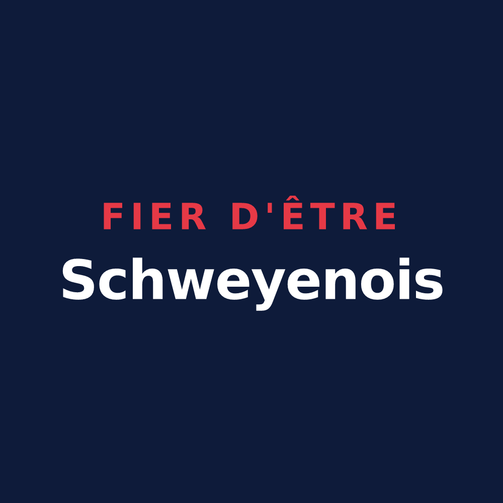 T-shirt « Fier d'être Schweyenois » — design pour Schweyen