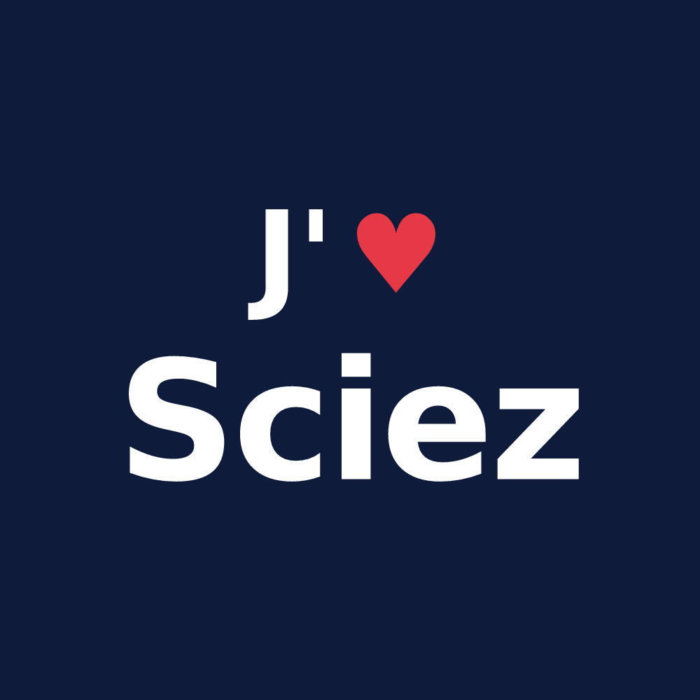 T-shirt personnalisé Sciez — design J'aime Sciez