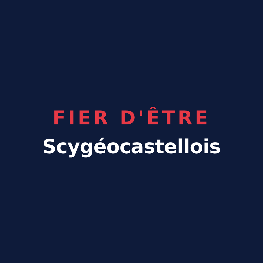 T-shirt « Fier d'être Scygéocastellois » — design pour Scy-Chazelles