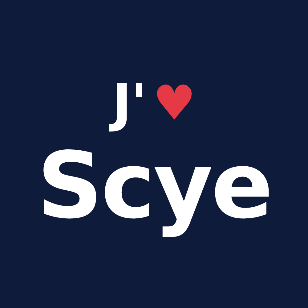 T-shirt personnalisé Scye — design J'aime Scye