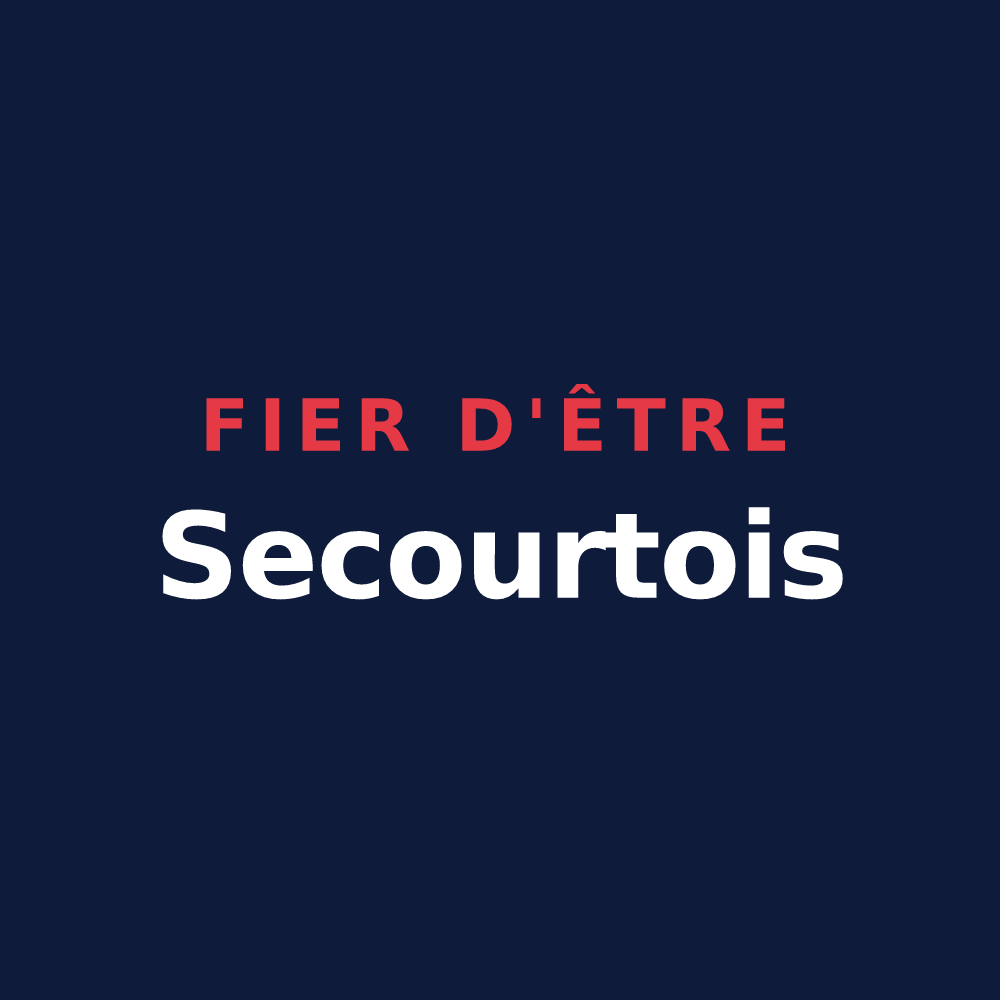T-shirt « Fier d'être Secourtois » — design pour Secourt