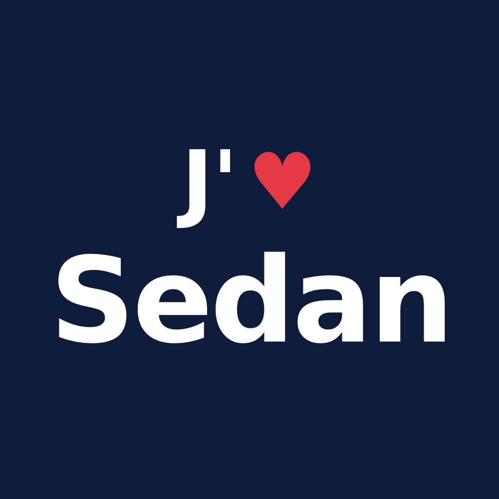 T-shirt personnalisé Sedan — design J'aime Sedan
