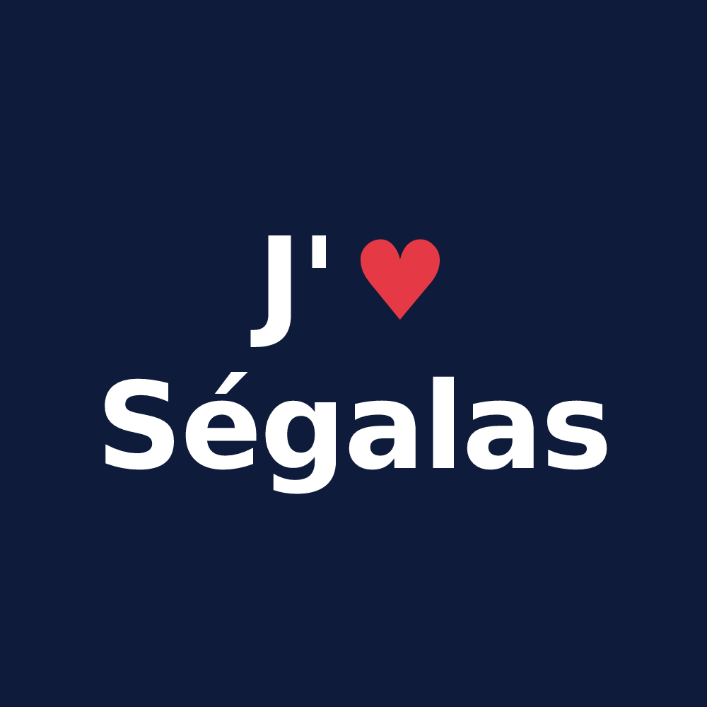 T-shirt personnalisé Ségalas — design J'aime Ségalas