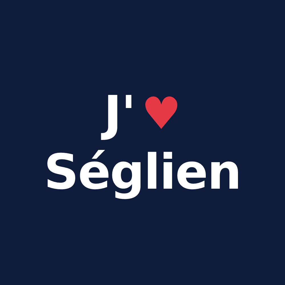 T-shirt personnalisé Séglien — design J'aime Séglien