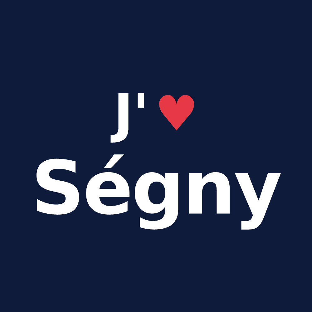T-shirt personnalisé Ségny — design J'aime Ségny