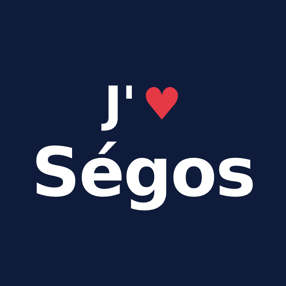 T-shirt personnalisé Ségos — design J'aime Ségos