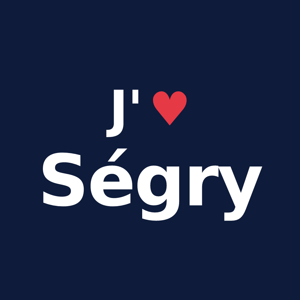 T-shirt personnalisé Ségry — design J'aime Ségry