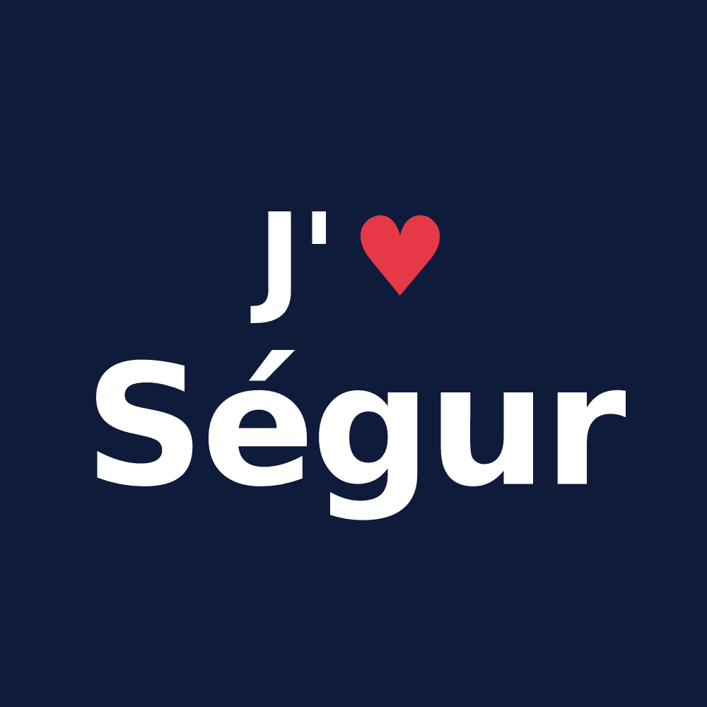 T-shirt personnalisé Ségur — design J'aime Ségur