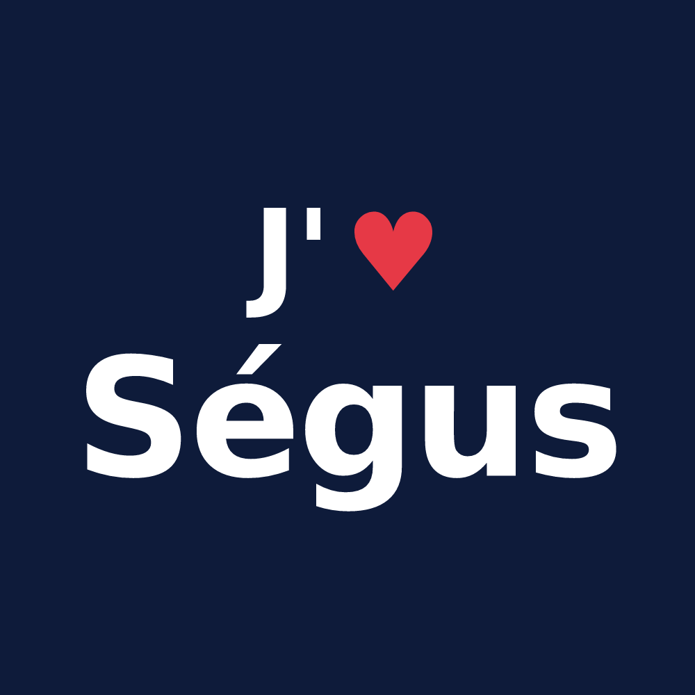 T-shirt personnalisé Ségus — design J'aime Ségus