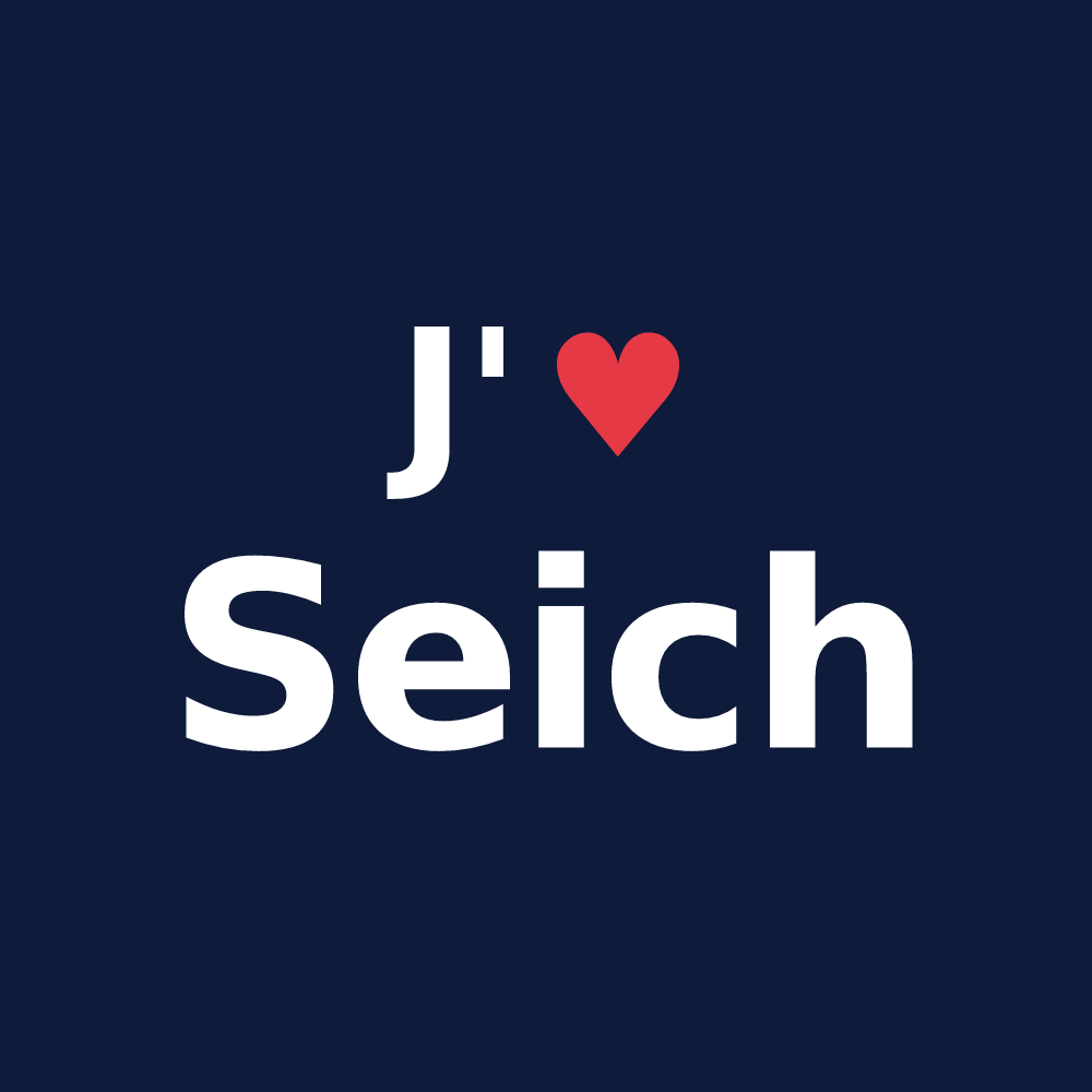 T-shirt personnalisé Seich — design « J'aime Seich » imprimé sur le t-shirt