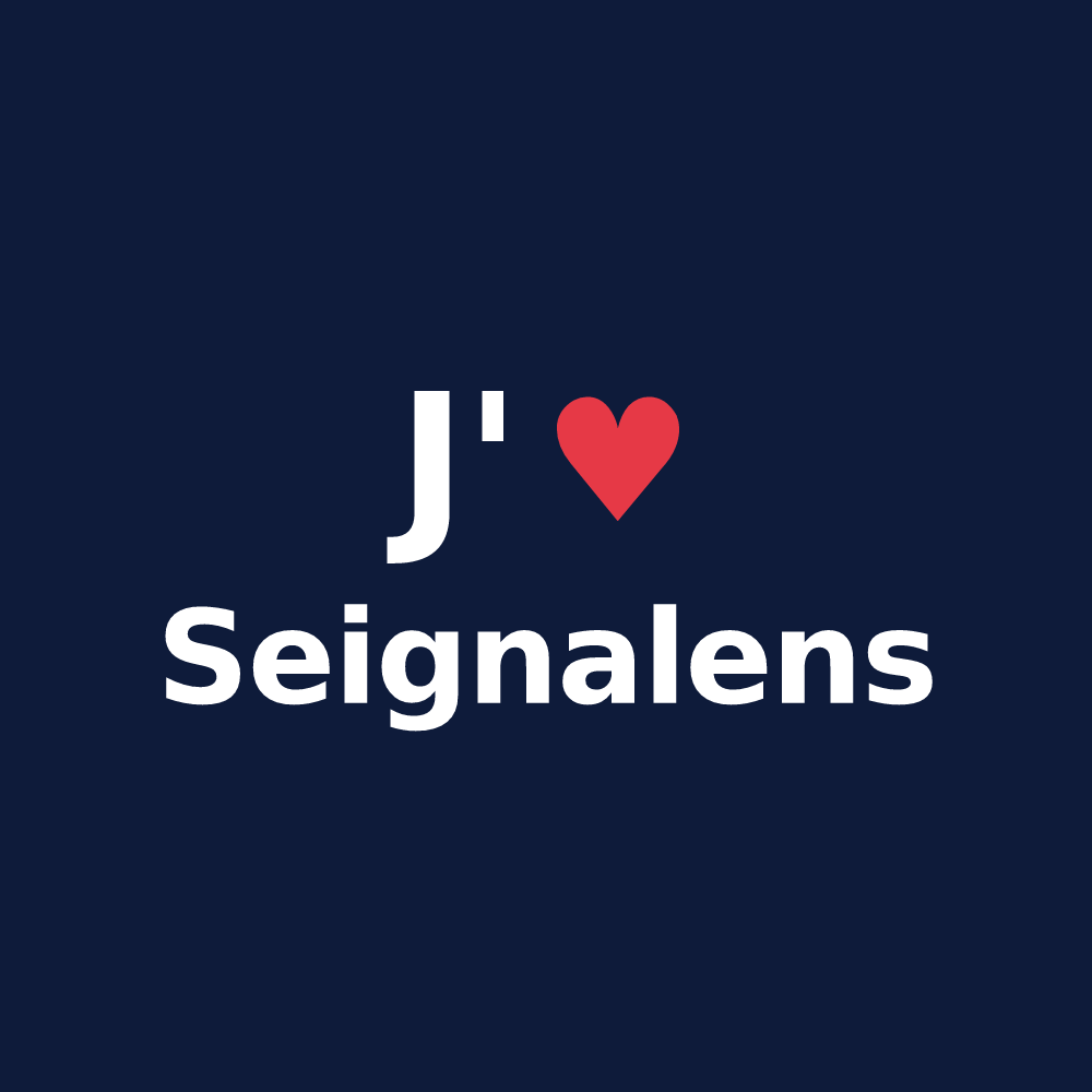 T-shirt personnalisé Seignalens — design J'aime Seignalens