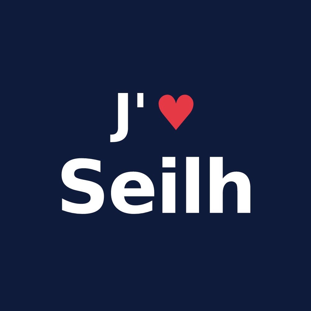T-shirt personnalisé Seilh — design J'aime Seilh