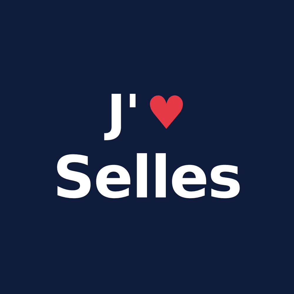T-shirt personnalisé Selles — design J'aime Selles
