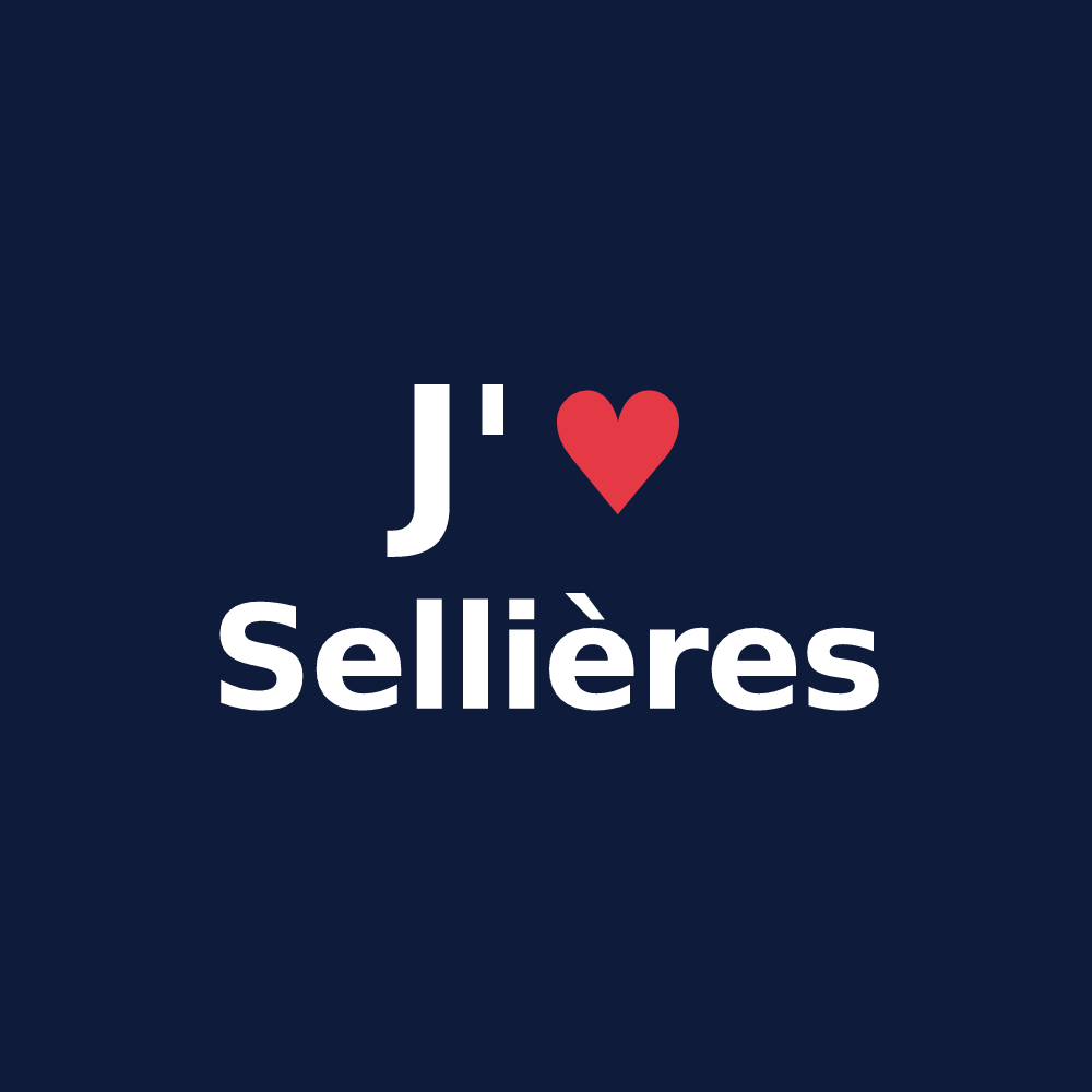 T-shirt personnalisé Sellières — design J'aime Sellières