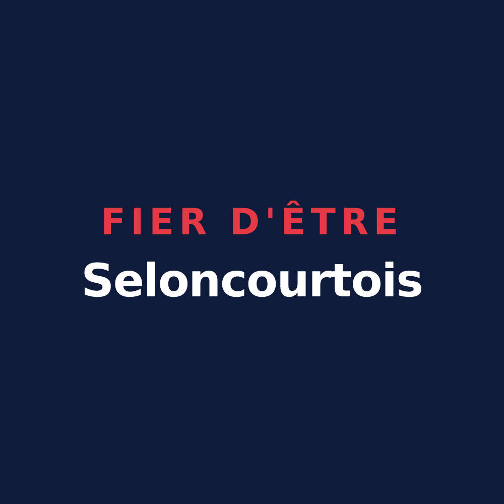 T-shirt « Fier d'être Seloncourtois » — design pour Seloncourt