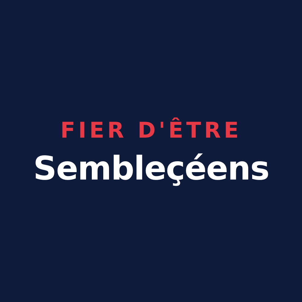 T-shirt « Fier d'être Sembleçéens » — design pour Sembleçay