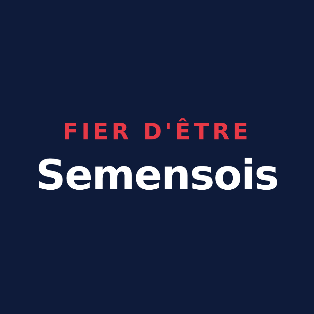 T-shirt « Fier d'être Semensois » — design pour Semens