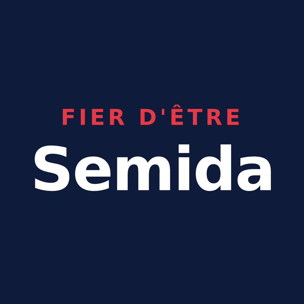 T-shirt « Fier d'être Semida » — design pour Semide
