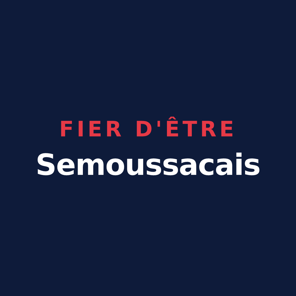 T-shirt « Fier d'être Semoussacais » — design pour Semoussac