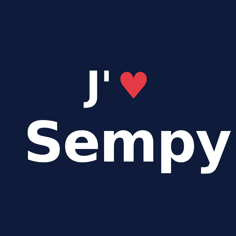 T-shirt personnalisé Sempy — design J'aime Sempy