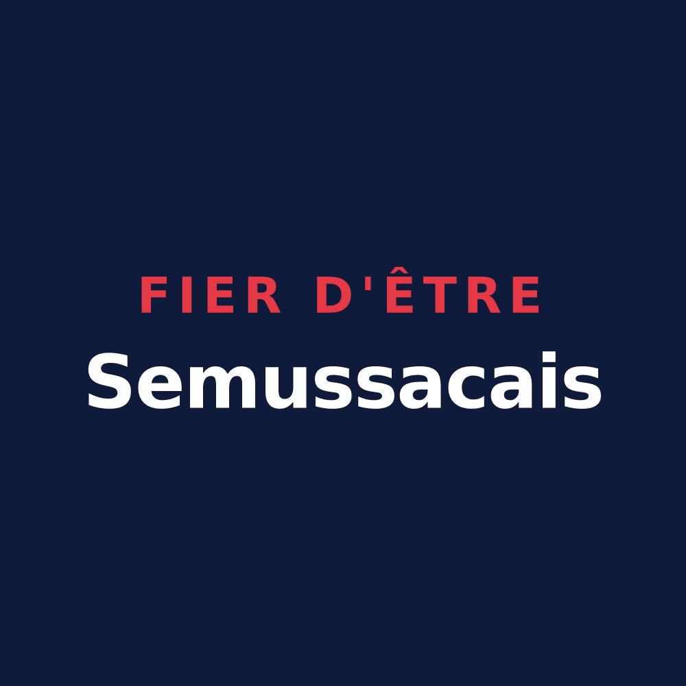 T-shirt « Fier d'être Semussacais » — design pour Semussac