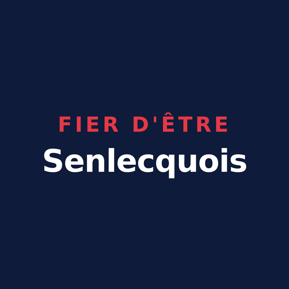 T-shirt « Fier d'être Senlecquois » — design pour Senlecques