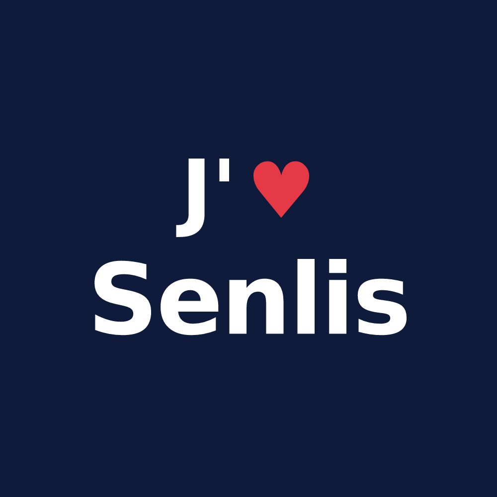 T-shirt personnalisé Senlis — design J'aime Senlis