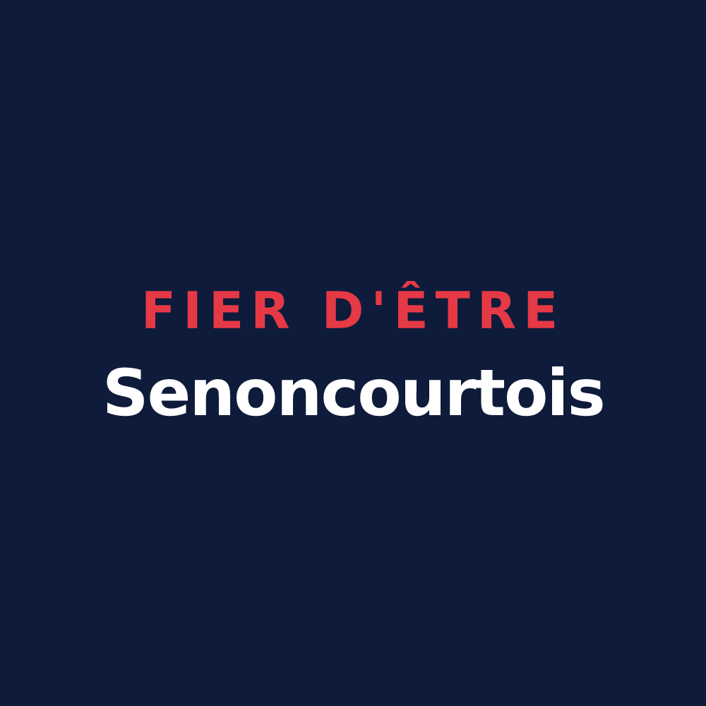 T-shirt « Fier d'être Senoncourtois » — design pour Senoncourt-les-Maujouy