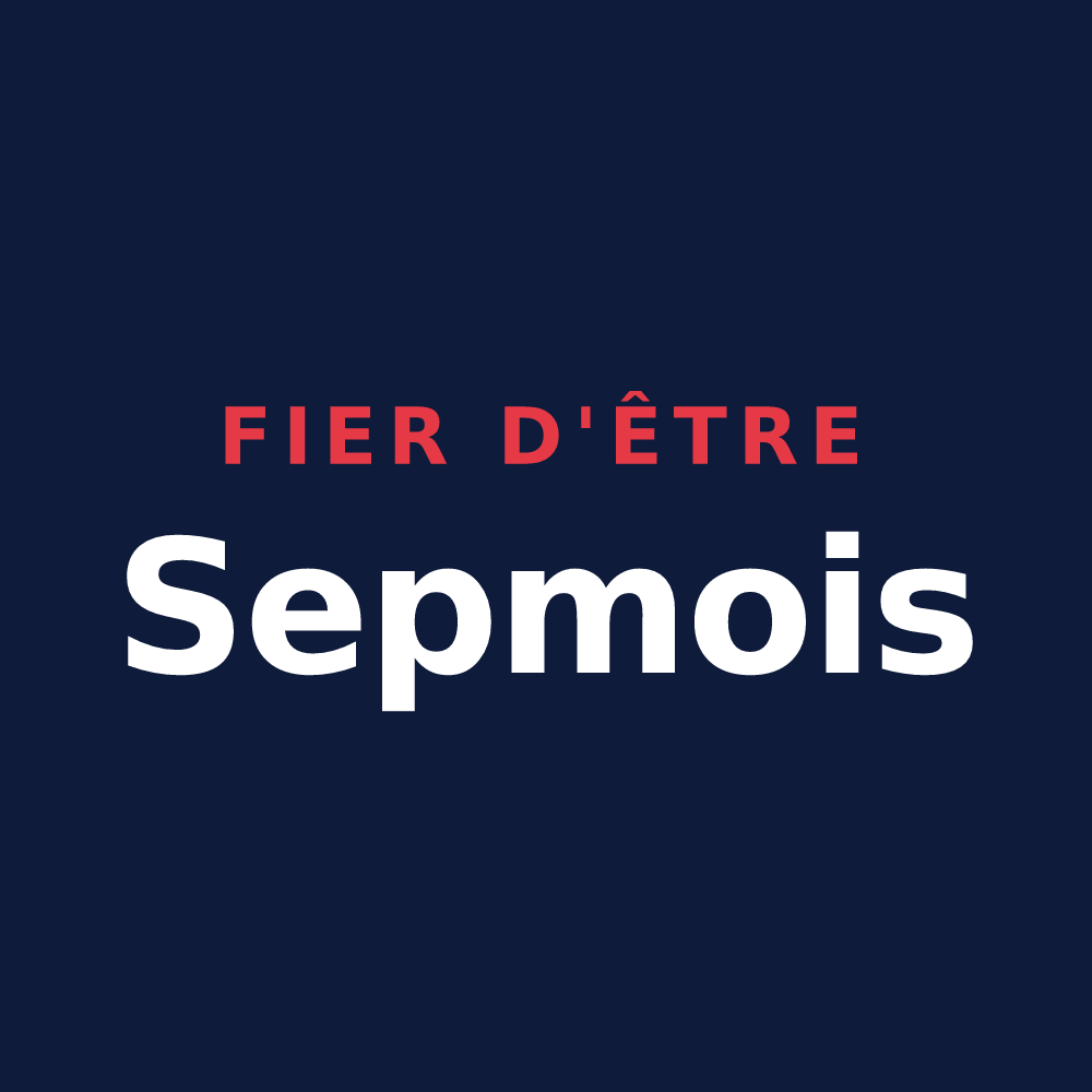 T-shirt « Fier d'être Sepmois » — design pour Sepmes
