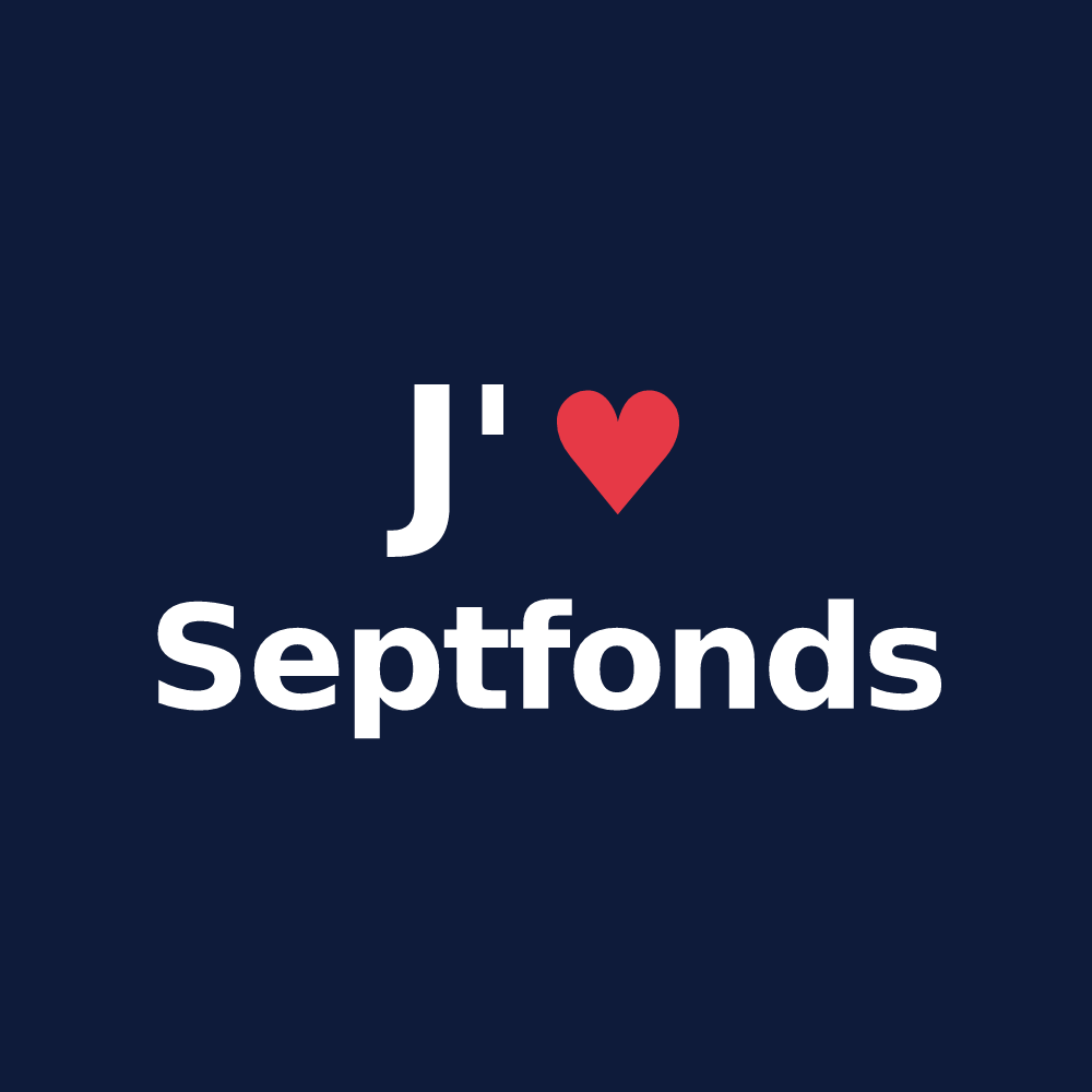 T-shirt personnalisé Septfonds — design J'aime Septfonds