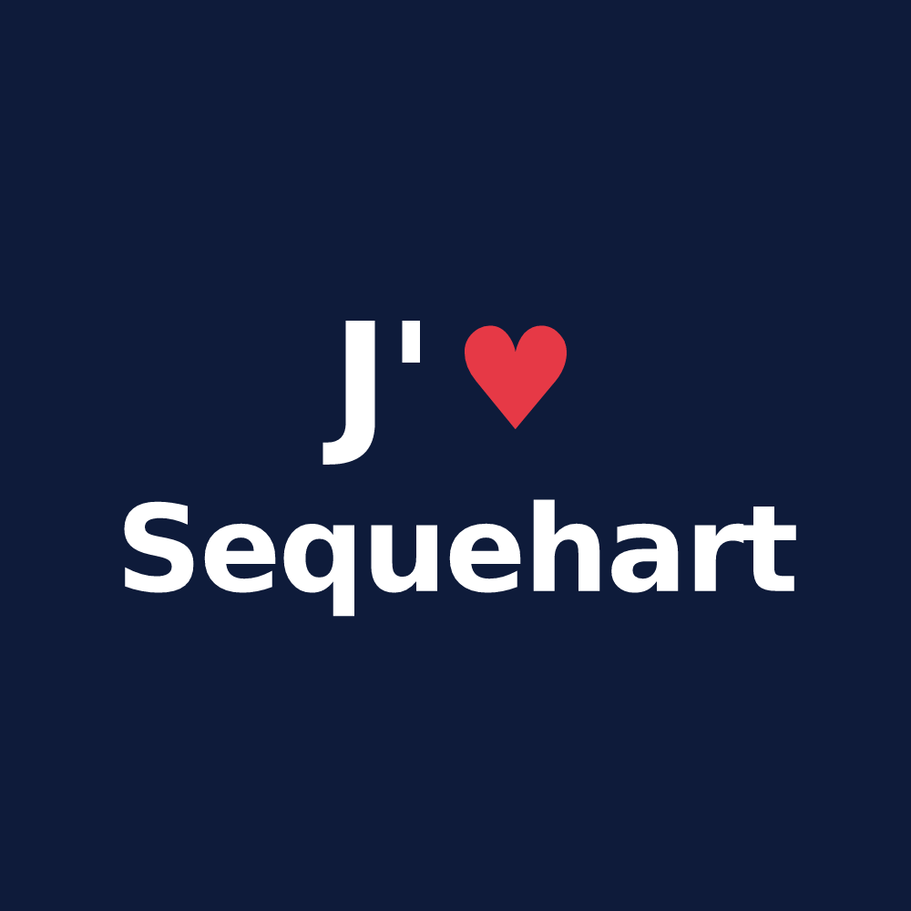 T-shirt personnalisé Sequehart — design J'aime Sequehart